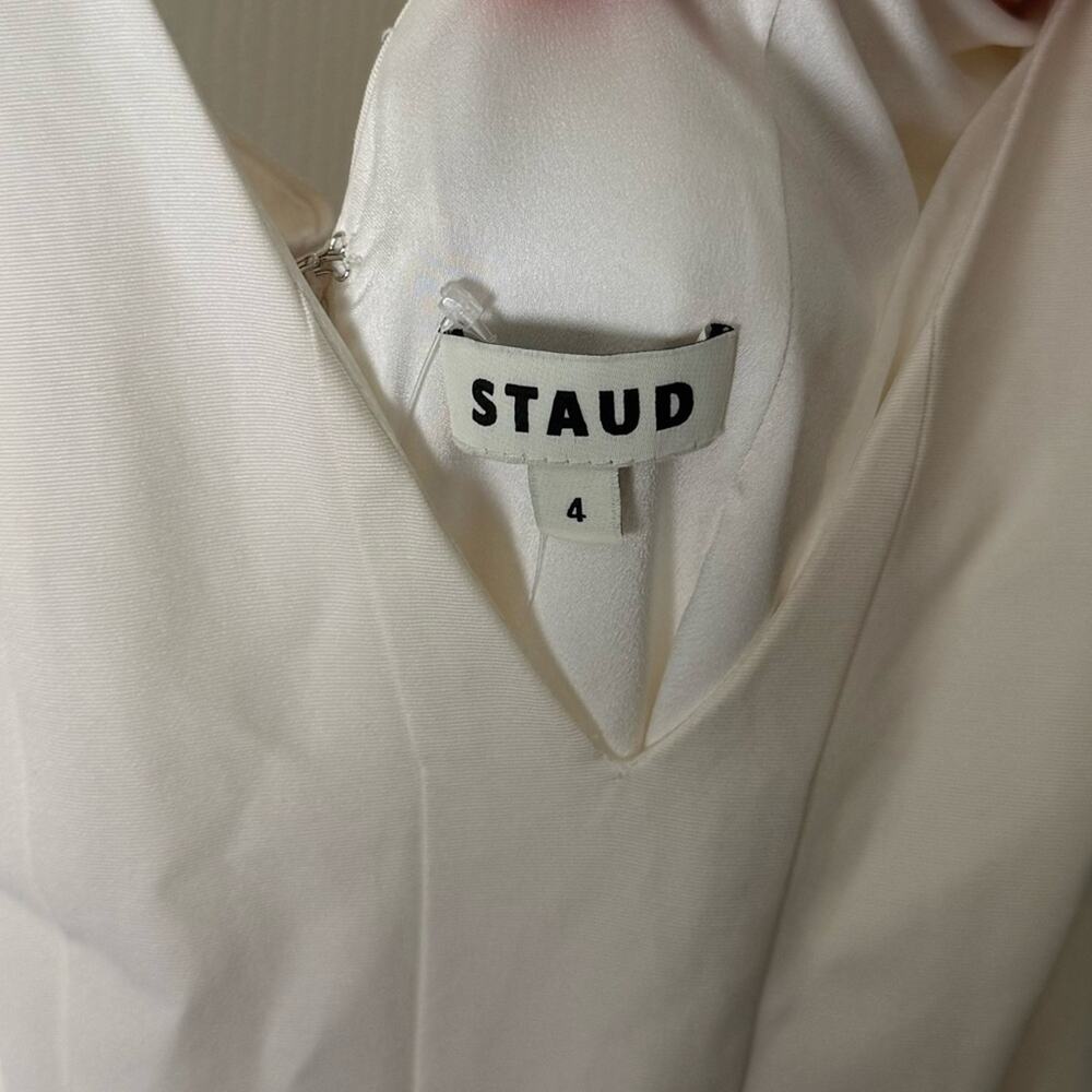 Staud Marieta Dress Ivory 4 - Picture 11 of 12